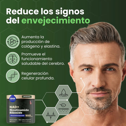 NAD+ ORIGINAL Elimina las arrugas y los signos del envejecimiento en 1 semana