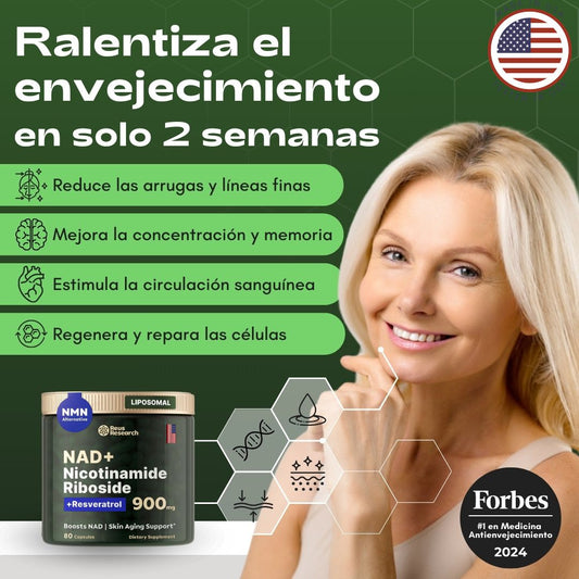 Restaura tu energía, rejuvenece tus células y potencia tu mente con NAD+, vive más y mejor
