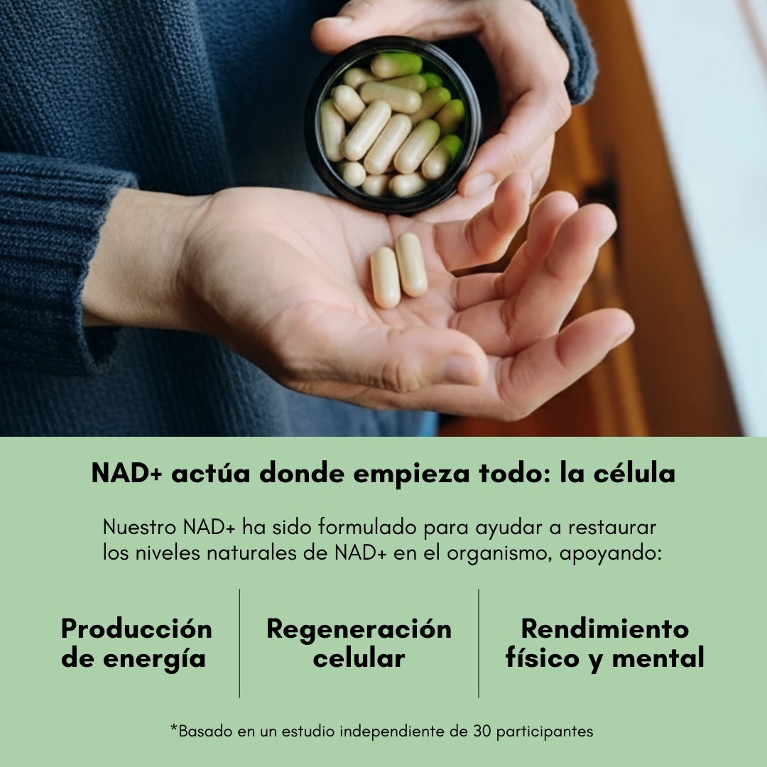 Recupera tu energía celular y siente la vida al máximo con NAD+