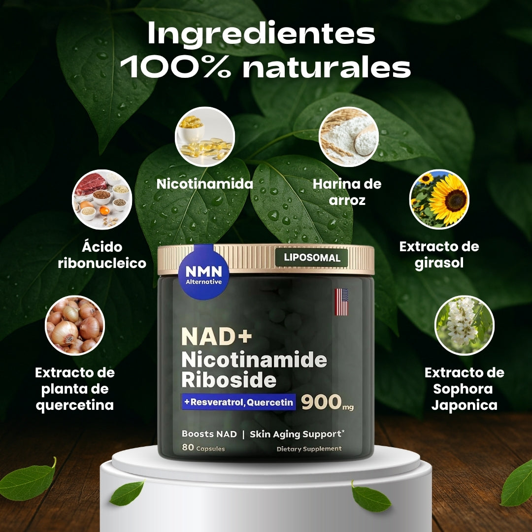 NAD+ Resveratrol | Restaura Tu Energía Celular, Revitaliza Tu Mente y Activa Tu Juventud Interna