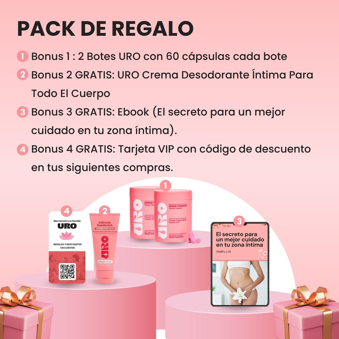 URO PROBIOTIC® | Elimina y previene infecciones, el mal olor y picazón en tu zona íntima en solo 1 semana