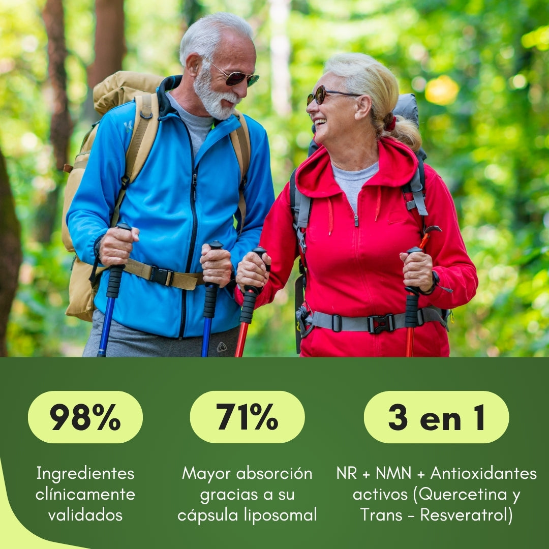 NAD+ ADVANCED | Restaura tu energía, rejuvenece tus células y potencia tu mente más rápido y mejor