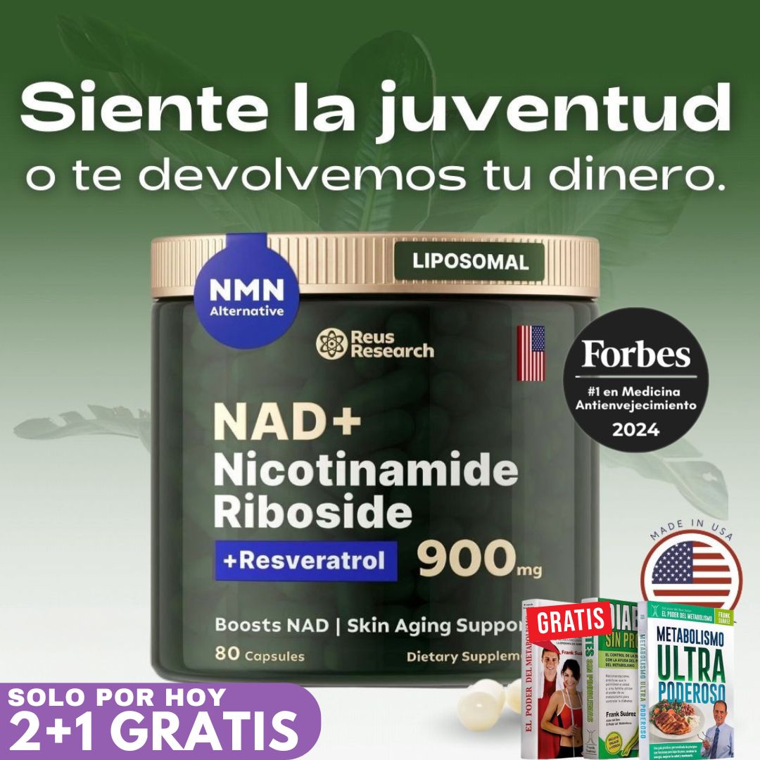 NAD+ Resveratrol | Restaura Tu Energía Celular, Revitaliza Tu Mente y Activa Tu Juventud Interna
