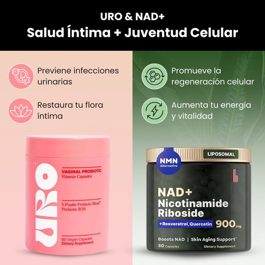 ¿Por qué las mujeres inteligentes de Europa combinan NAD+ y URO? Descubre el dúo que está revolucionando su salud íntima y antienvejecimiento